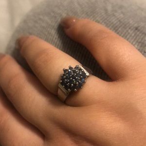 Genuine sapphire ring